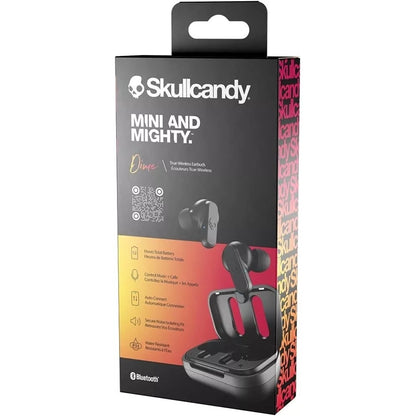 Skullcandy Dime In-Ear Wireless Earbuds, 12 Hr Battery, Microphone - True Black