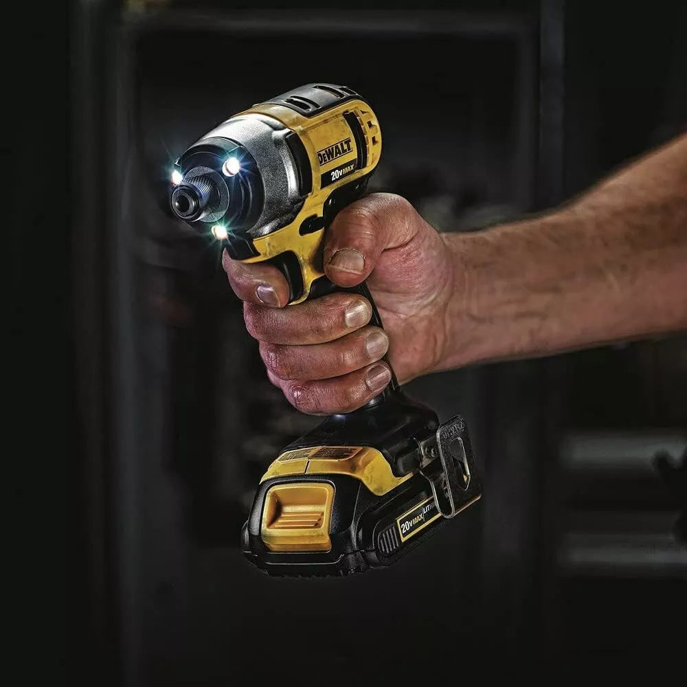 DEWALT 20V MAX* Cordless Drill Impact Driver Kit, 1/4-Inch (DCF885C2)