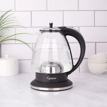 Capresso 240.03 Water Kettle, 48 oz, Polished Chrome and Black