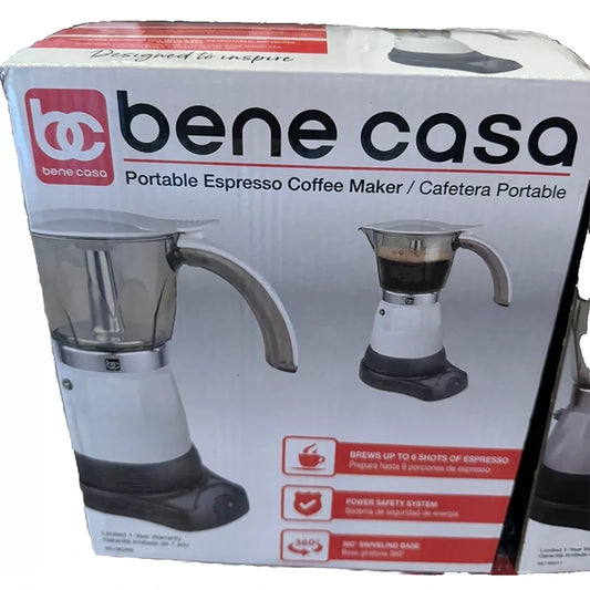 Bene Casa BC-95514 Portable Espresso Coffee Maker - white