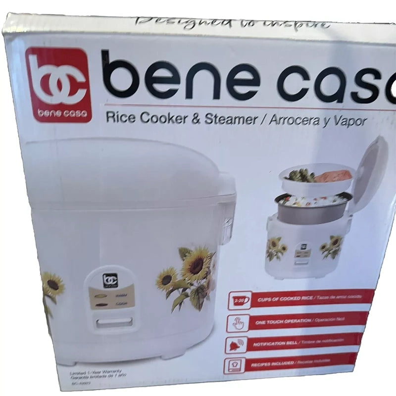 Bene Casa Rice Cooker & Steamer / Arrocera y Vapor (10 cup)