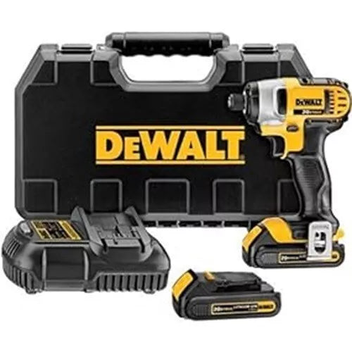 DEWALT 20V MAX* Cordless Drill Impact Driver Kit, 1/4-Inch (DCF885C2)