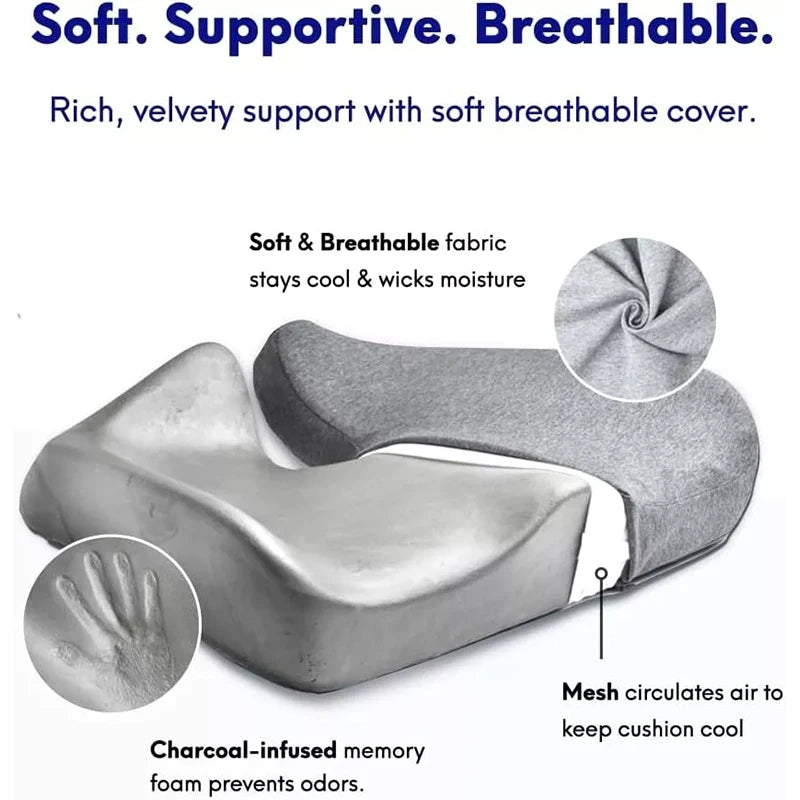 Cushion Lab Patented Pressure Relief Seat Cushion for Long Sitting Open Box