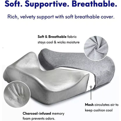 Cushion Lab Patented Pressure Relief Seat Cushion for Long Sitting Open Box