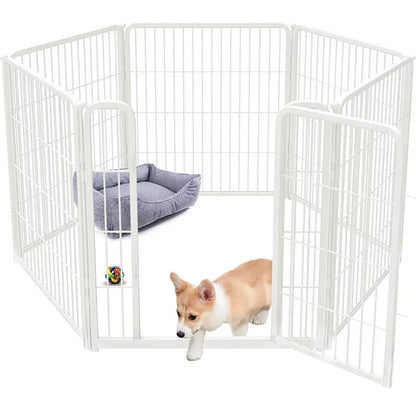 Dog Playpen Designed for Indoor Use, 24" Height 6 Panel (FXW)