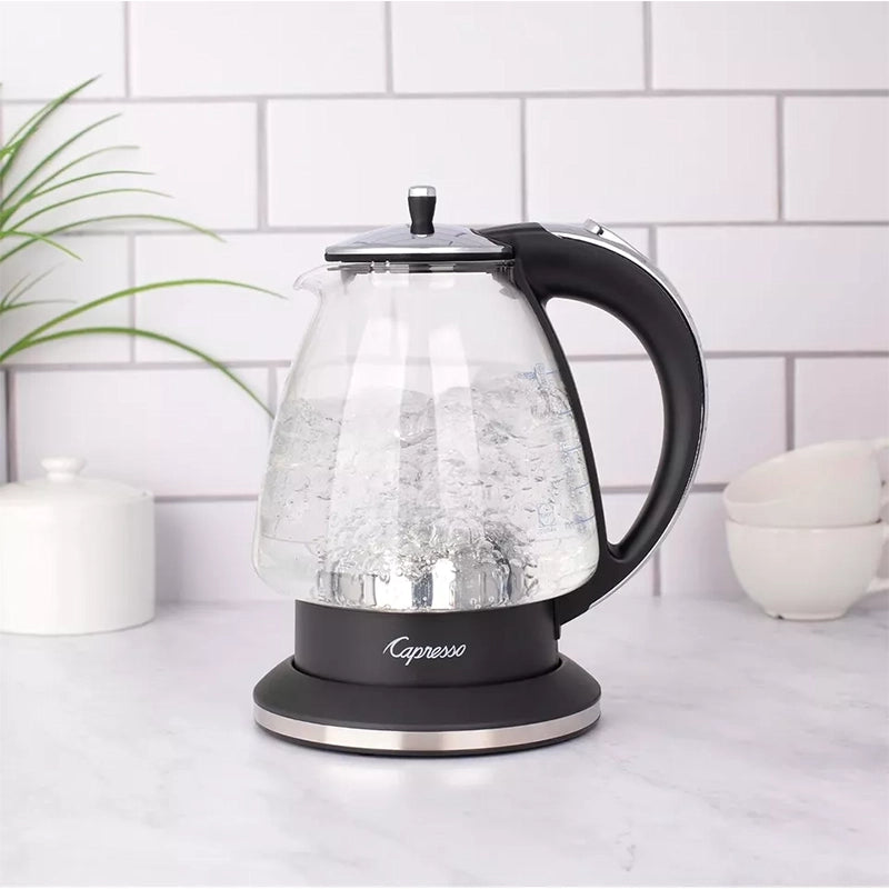 Capresso 240.03 Water Kettle, 48 oz, Polished Chrome and Black