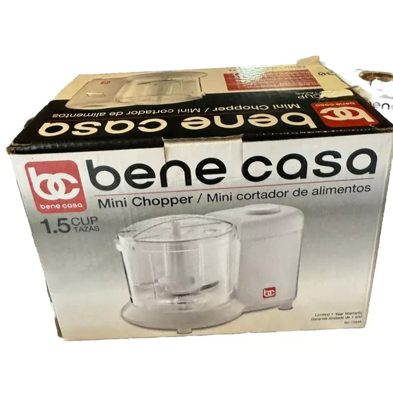 Bene Casa Mini Chopper / Mini cortador de alimentos