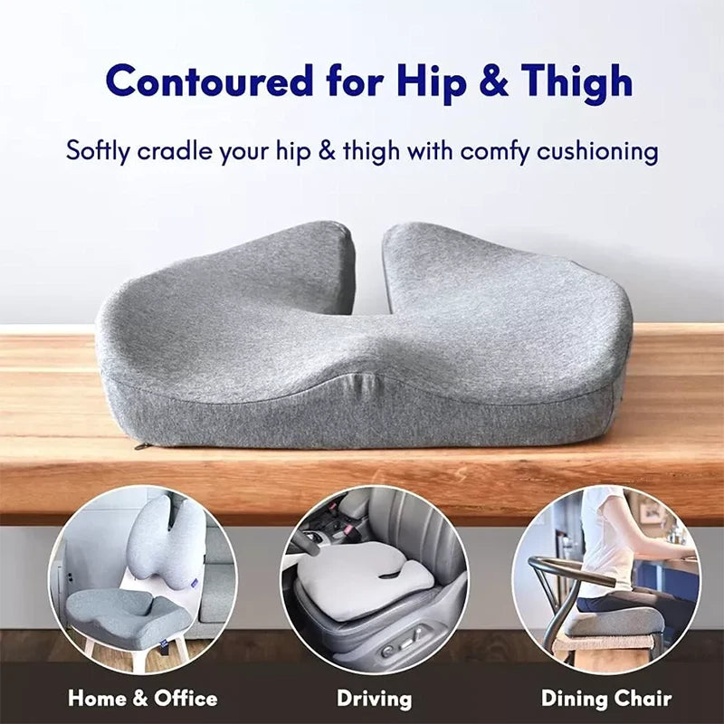 Cushion Lab Patented Pressure Relief Seat Cushion for Long Sitting Open Box