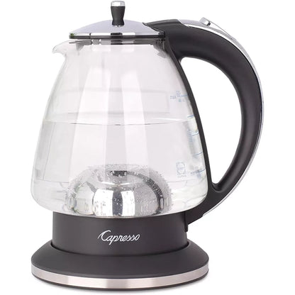 Capresso 240.03 Water Kettle, 48 oz, Polished Chrome and Black