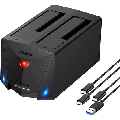 FIDECO USB 3.2 Gen 1 to Hard Drive Docking Station, Hard Drive Dock for 2.5 or 3