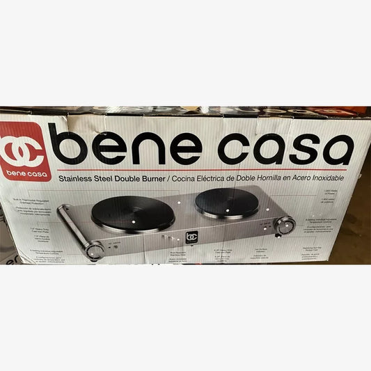 Bene Casa BC-72608 Stainless Steel Double Burner