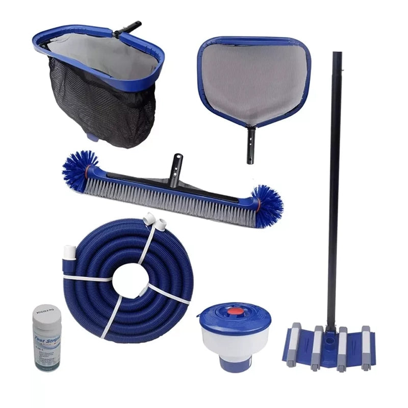 8-Piece Pool Cleaning Kit Essential All Season Tools for A Clean Pool