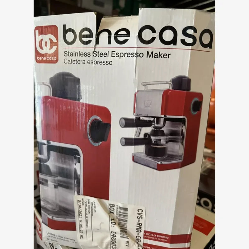 Bene Casa BC-99189 4-Cup Espresso Maker